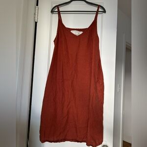 Not Perfect Linen Langley Slip Linen Dress